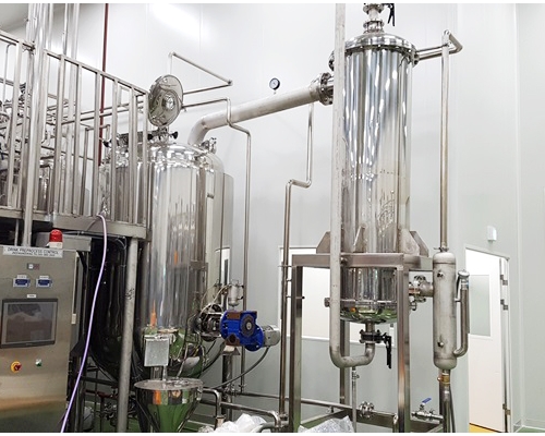 Batch concentrator at BK bio's Jeju facility.